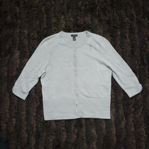 Nue Options Cardigans Metallic Gray Sz L